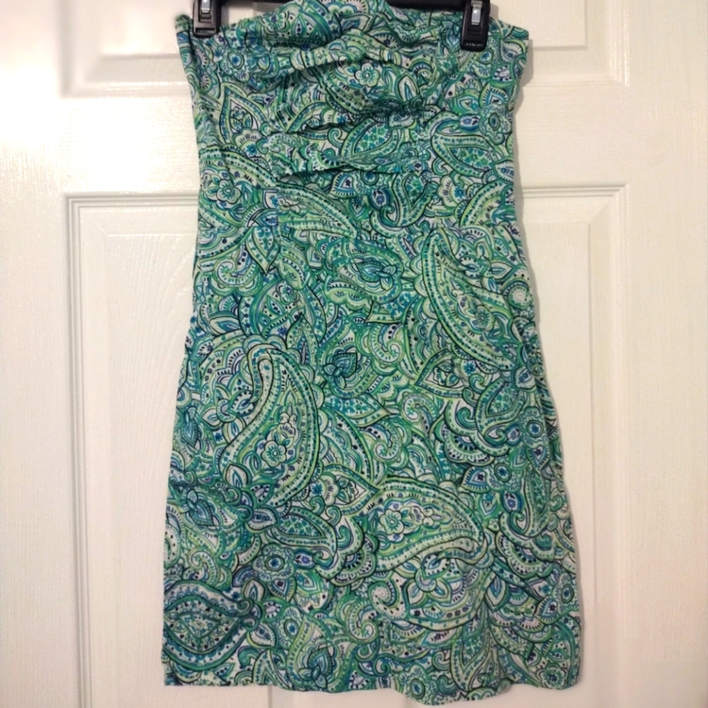 Strapless cocktail dress